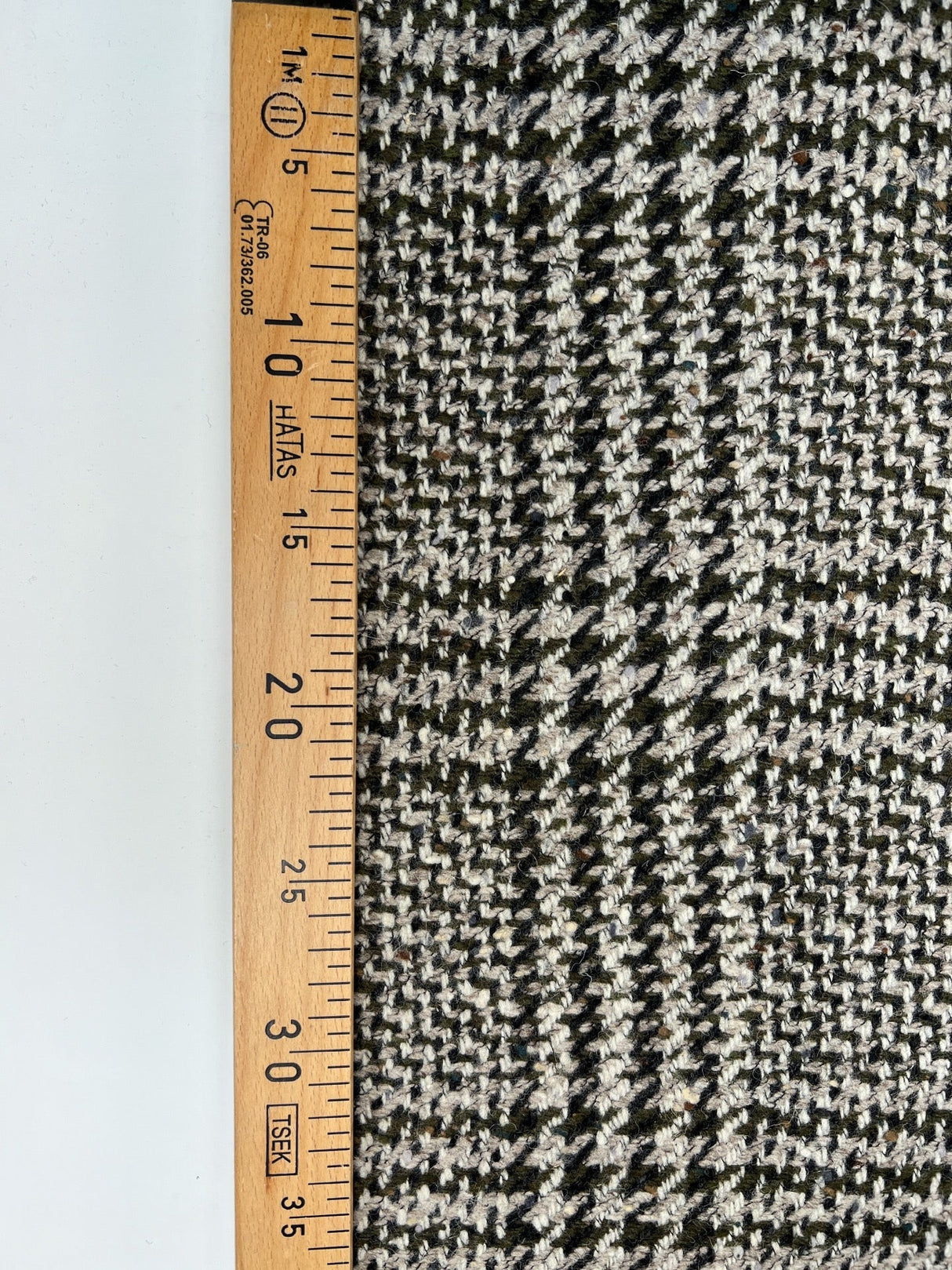 Wool Polyester Checked Tweed