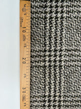 Wool Polyester Checked Tweed