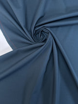 Blue Wool Polyester Woven