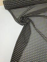 Polyester Chiffon Crepe Printed Beige Black