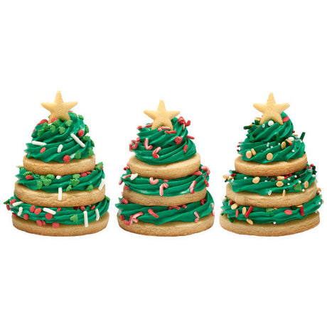 DecoPac Trees & Dots Sprinkle Mix Quins Jimmies Sprinkles 20.5 oz. handheld container