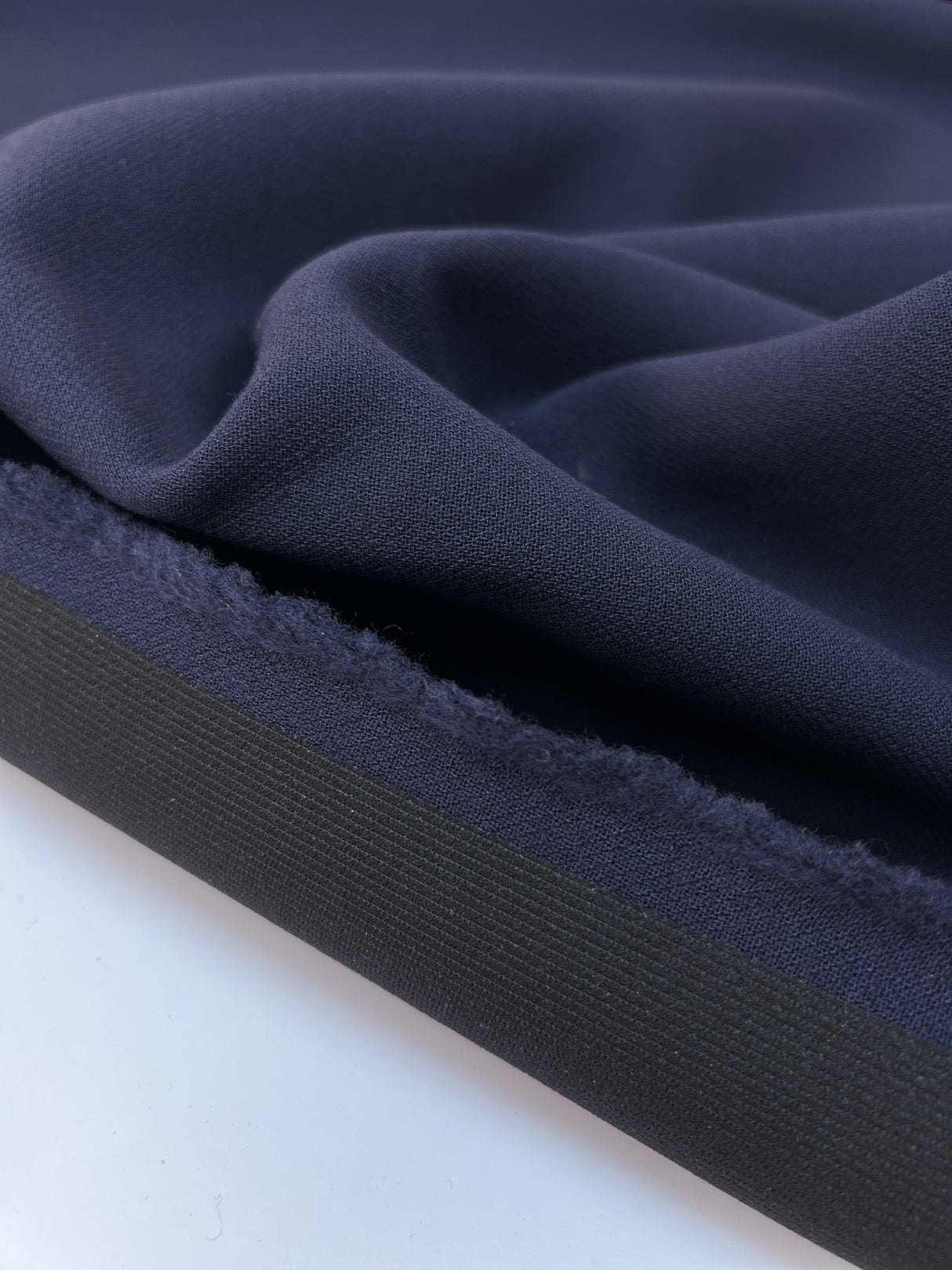 Wool Polyamid Double Weave Blue-Purple Stretch Fabric