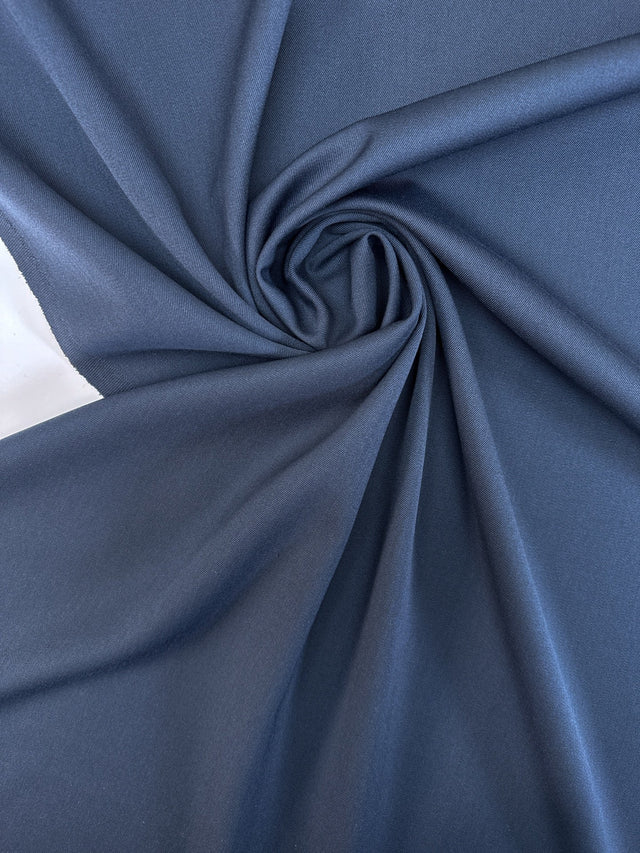Wool Polyester Twill Blue