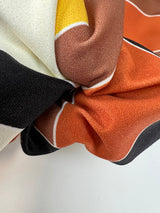 Polyamide Elastane Knitted Blend Printed Yellow Beige