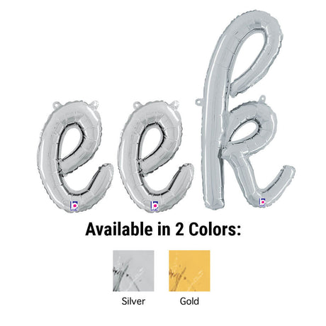 Foil Balloon EEK Script Letters Kit
