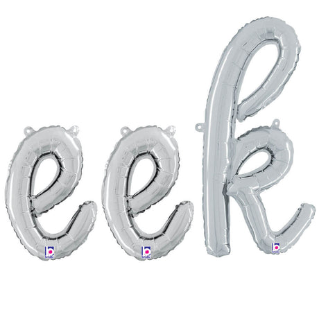 Foil Balloon EEK Script Letters Kit
