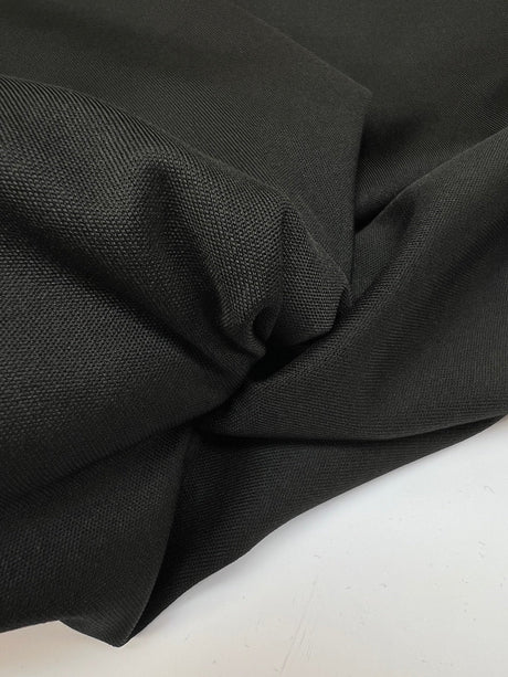 Black Polyamide Elastane Knitted Fabric