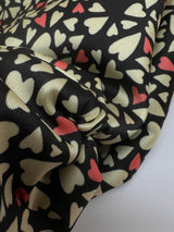 Printed Polyester Twill Beige Pink