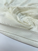 Polyamide Knitted Abstract White Fabric