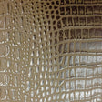 Peach Gold Two Tone Alligator Vinyl Fabric,