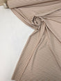 Polyamide Elastane Jacquard Knit White Beige Striped