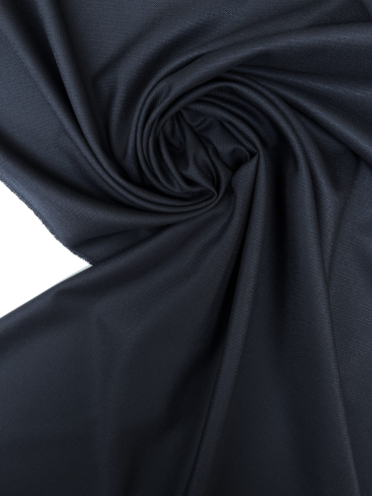 Blue Polyester Viscose Twill