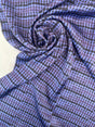 Viscose Sateen Printed Blue Purple