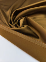 Satin Fabric With Elastane Brown Shade