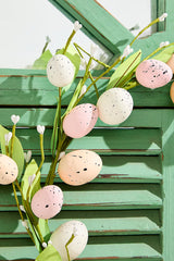 14" Egg & Leaf Wreath - Large
