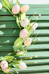12" Egg & Leaf Wreath - Small