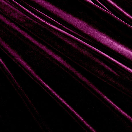 1 Yard Stretch Velvet Fabric Soft Silky 4 Way Stretch for Apparel Costumes 58/60 Inch Width