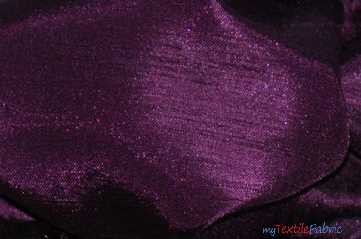 Shantung Satin Polyester Fabric - Reversible Satin Dupioni Silk, Multiple Colors, 58/60" Width (Yards, Bolts, Sample Swatches)