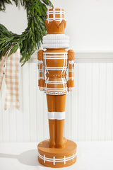35" Gingerbread Nutcracker Large Resin Holiday Christmas Figurine Décor