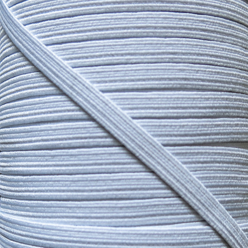 Braided Elastic Trim 1/4" Wide White