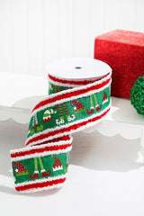 4" x 10 Yards Elf Hats/Legs Ribbon