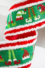 4" x 10 Yards Elf Hats/Legs Ribbon