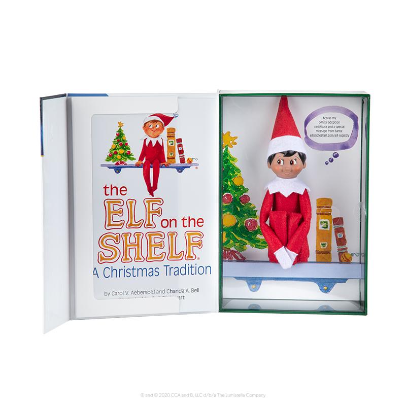 The Elf On The Shelf Boy - Dark Tone, Brown Eyes