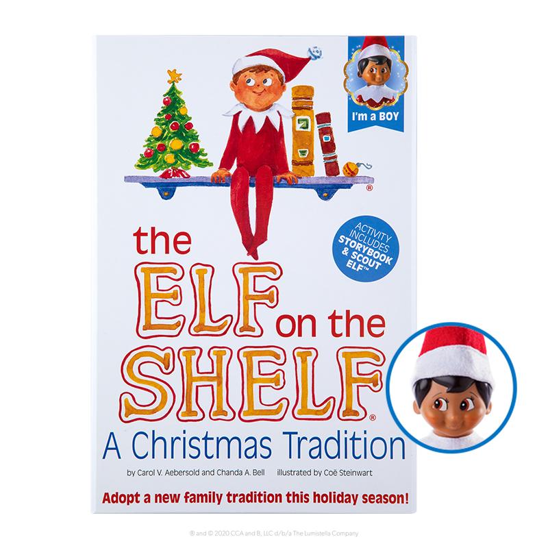 The Elf On The Shelf Boy - Dark Tone, Brown Eyes