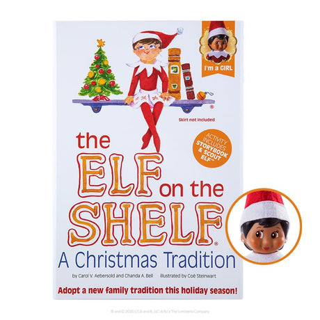 The Elf On The Shelf Girl - Dark Tone, Brown Eyes