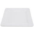 Elite Global Solutions D11SQRR Square Pebble Creek 11" White Square Melamine Plate - Case of 6