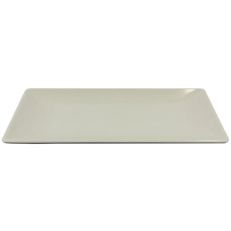 Elite Global Solutions JW1382T Karma 8" x 13" Ebony Sand Rectangular Two-Tone Melamine Plate - Case of 6