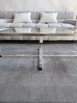 Machine-Made Faux Fur Rug Faux Fur Fabric - Plush Faux Chinchilla Texture, Indoor Use Only (1 Piece)