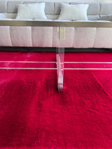 Machine-Made Faux Fur Rug Faux Fur Fabric - Plush Faux Chinchilla Texture, Indoor Use Only (1 Piece)