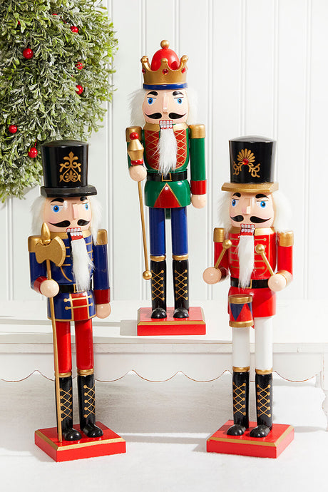 15" Traditional Nutcracker - 3 Assorted
