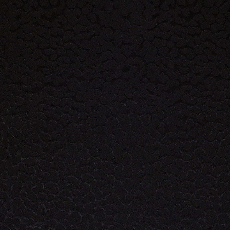 Embossed Leopard Sportivo Nylon Spandex Fabric - Black, Embossed Leopard, 58-60" Width, 210 GSM (1 Yard)
