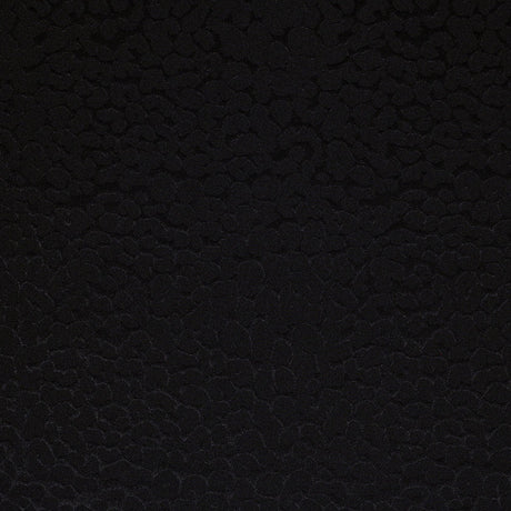 Embossed Leopard Sportivo Nylon Spandex Fabric - Black, Embossed Leopard, 58-60" Width, 210 GSM (1 Yard)