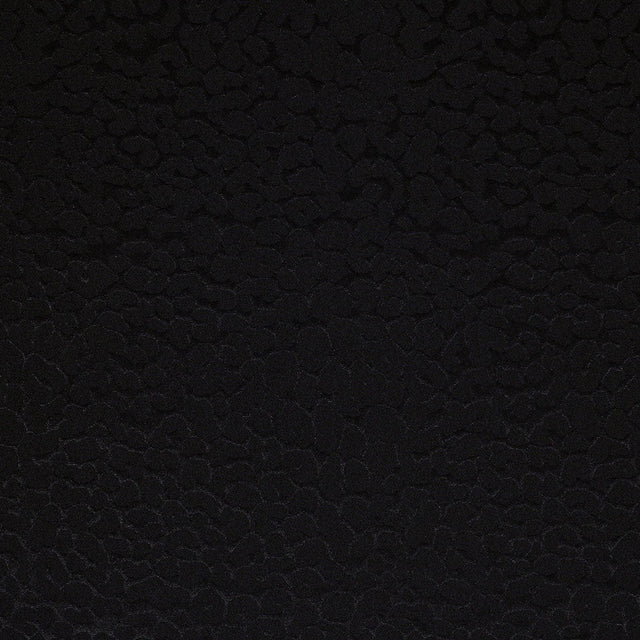 Embossed Leopard Sportivo Nylon Spandex Fabric - Black, Embossed Leopard, 58-60" Width, 210 GSM (1 Yard)
