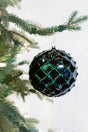 12cm Emerald Honeycomb Christmas Ball Ornament
