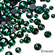 Hot Fix Loose Rhinestones - Emerald, Small Bag (1 Bag)