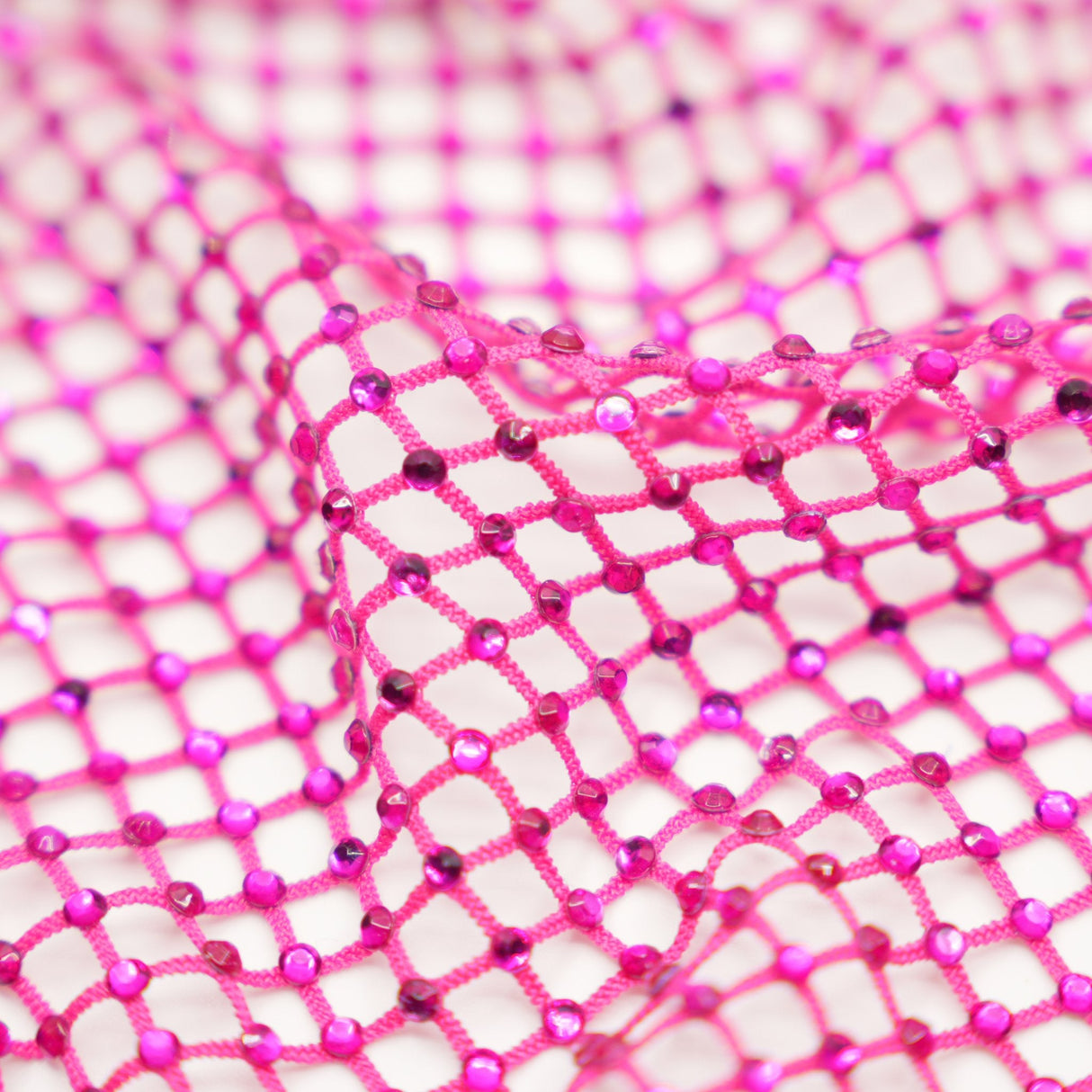 Diamond Fishnet Rhinestone Mesh