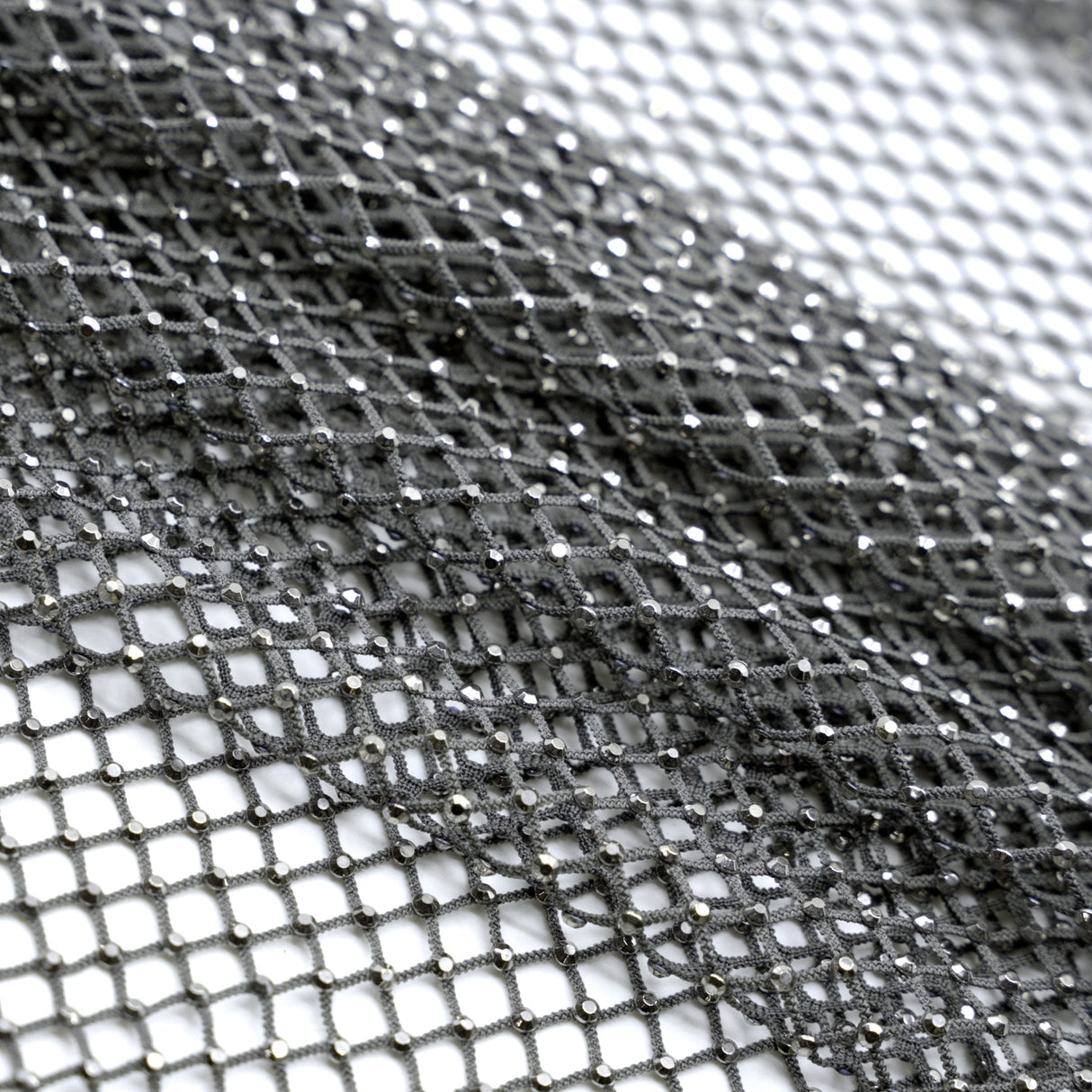 Diamond Fishnet Rhinestone Mesh
