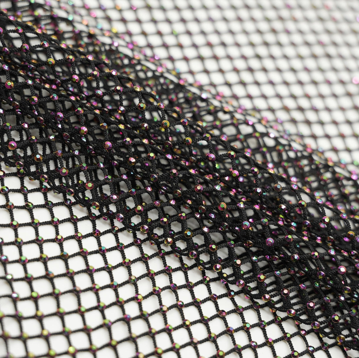 Diamond Fishnet Rhinestone Mesh