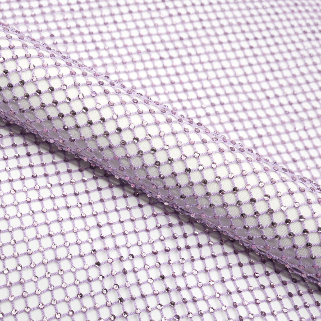 Diamond Fishnet Rhinestone Mesh