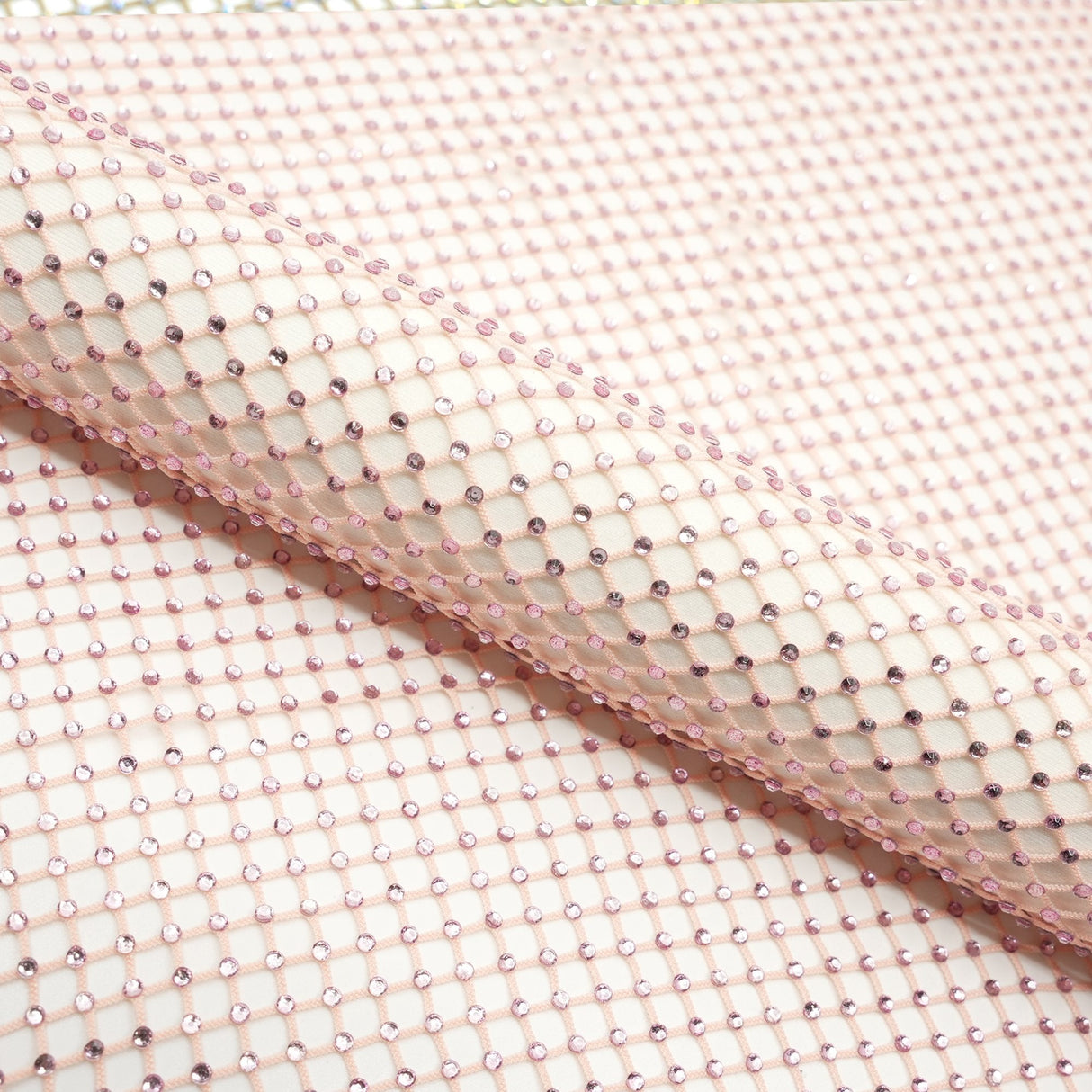 Diamond Fishnet Rhinestone Mesh