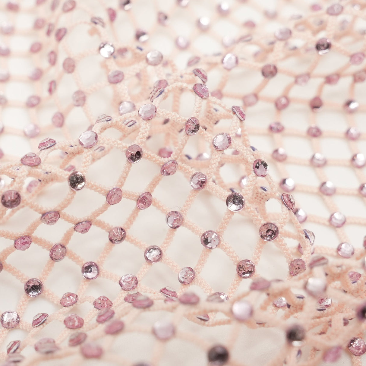 Diamond Fishnet Rhinestone Mesh