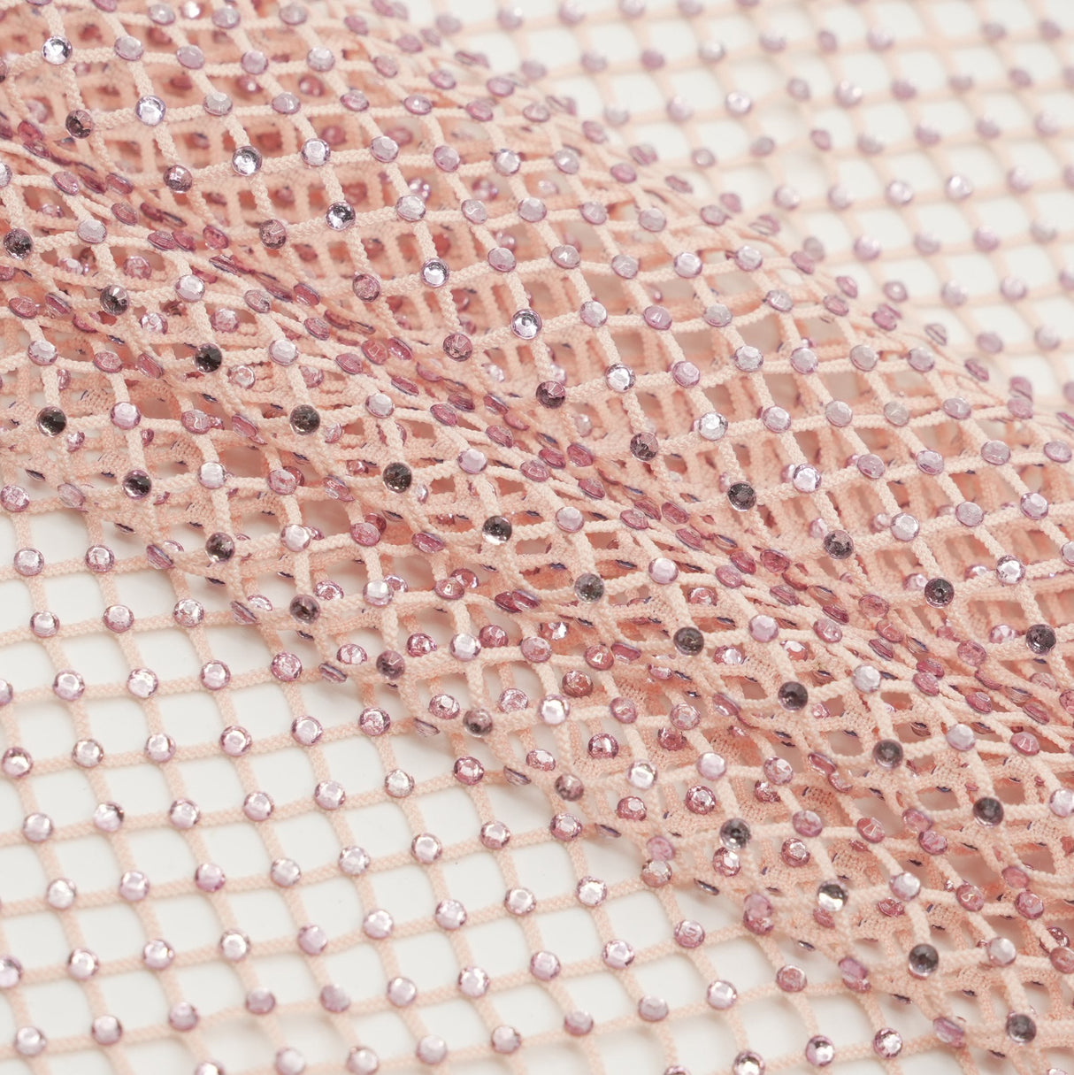 Diamond Fishnet Rhinestone Mesh