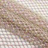 Diamond Fishnet Rhinestone Mesh