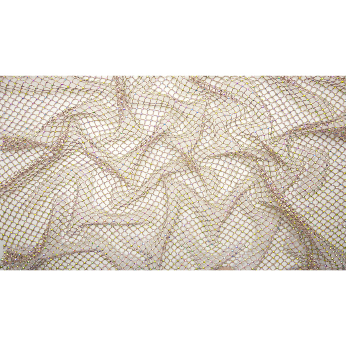 Diamond Fishnet Rhinestone Mesh