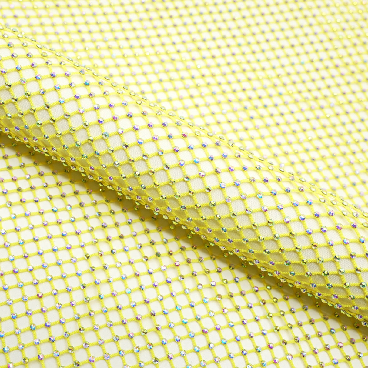 Diamond Fishnet Rhinestone Mesh