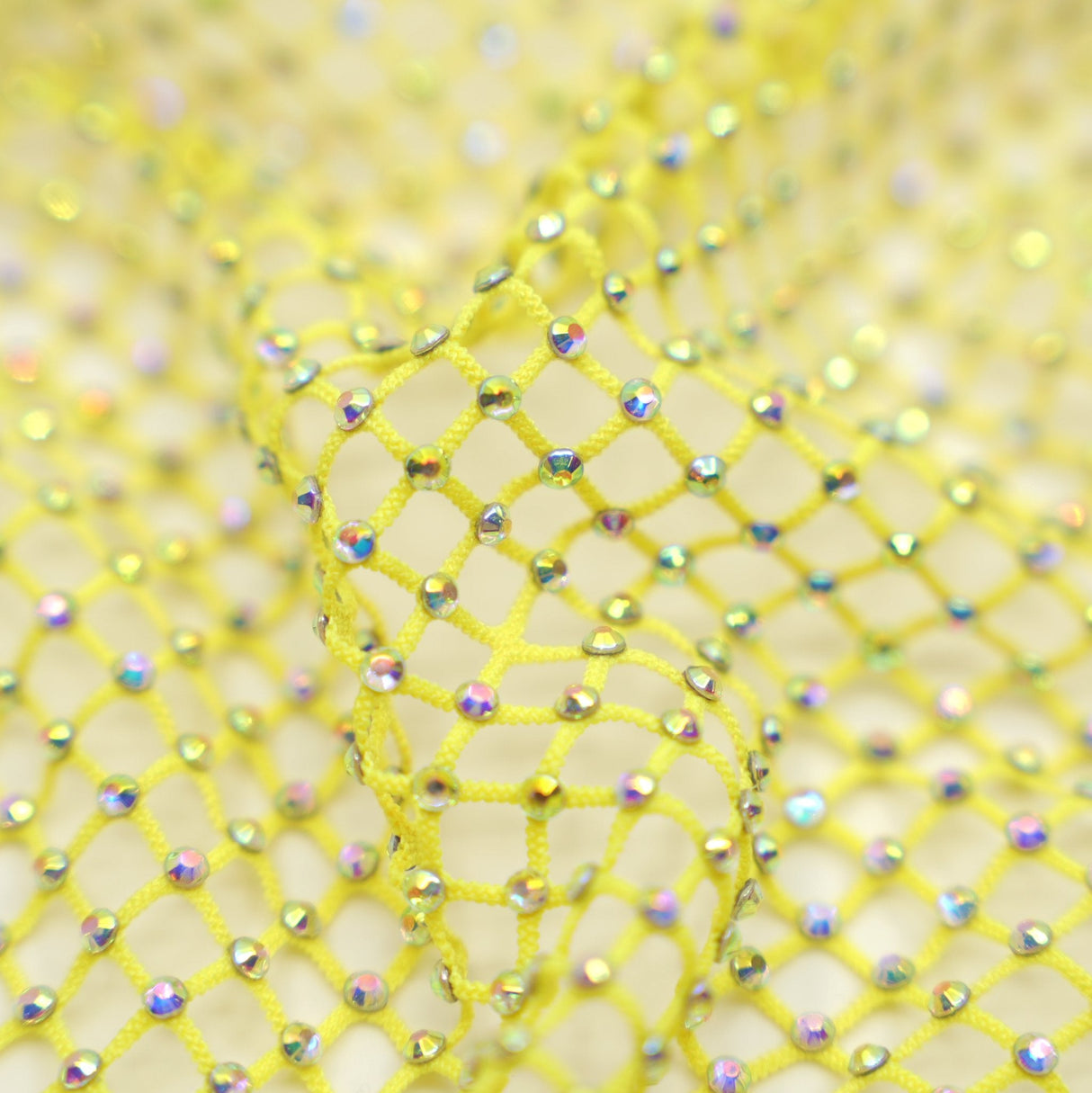 Diamond Fishnet Rhinestone Mesh